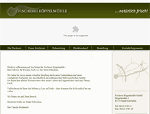 Tablet Screenshot of fischerei-koeppelmuehle.de